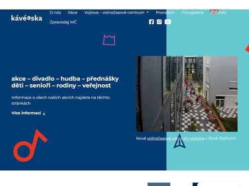 akce – divadlo – hudba – přednášky – trhy děti – senioři – rodiny – veřejnost u kávéeska…