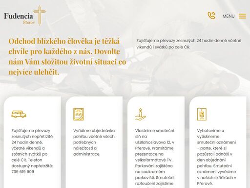 pohřební služba přerov - fudencia s.r.o.
