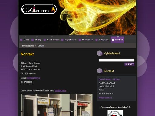 široká nabídka kominických služeb. člen společenstva kominíků čr.