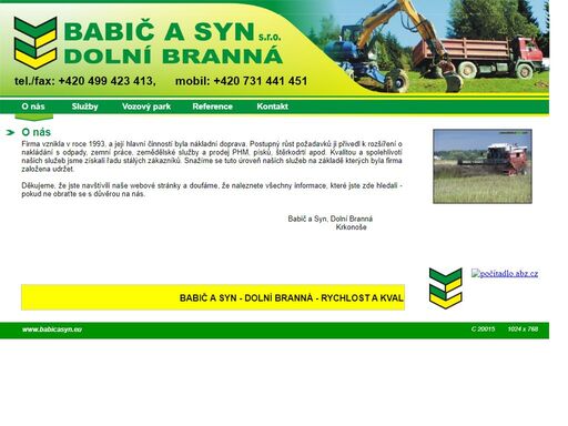 zemědělské služby a práce zemědělskou technikou, autodoprava, zemní a výkopové práce, 