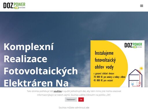 komplexní realizace fotovoltaických elektráren na klíč včetně dotačního programu fotovoltaika na klíč se státní dotací ve vašem regionu realizace do 3 měsíců naše spolupráce s vámi nekončí předáním instalace, budeme s vámi při rozběhu, nastavení a optimalizace parametrů, on line monitoringu, servisu a údržby, případného rozšíření. . . dotace dostupnost servis naši partneři: energetická nezávislost a úspora