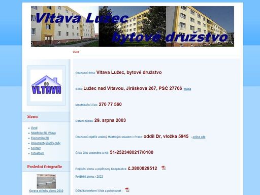 vltava lužec, bytové družstvo