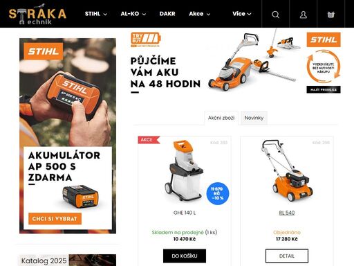 osobní odběr, www.strakatechnik.cz
