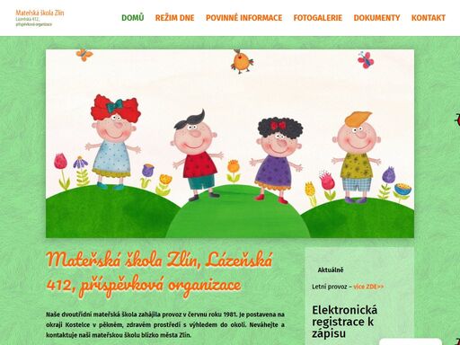 mateřská škola zlín, lázeňská 412, příspěvková organizace. nádherné prostředí a vysoce kvalitní služby jsou zárukou spokojeného dítěte. kontaktujte naši mateřskou školu ve zlíně.