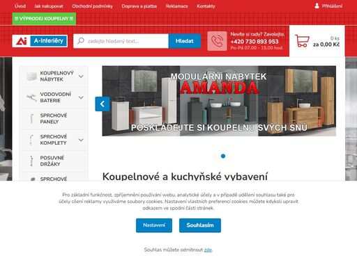 a-interiéry | přední český výrobce koupelnového nábytku a vybavení do koupelny za rozumné ceny