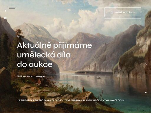 budujeme sbírku umění, do které přijímáme vaše díla, která posoudíme a oceníme zdarma. 4x ročně pořádáme online aukce umění s 0% přirážkami pro prodávající a možností vlastní vyvolávací ceny.