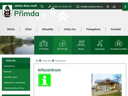 oficiální stránky město přimda
