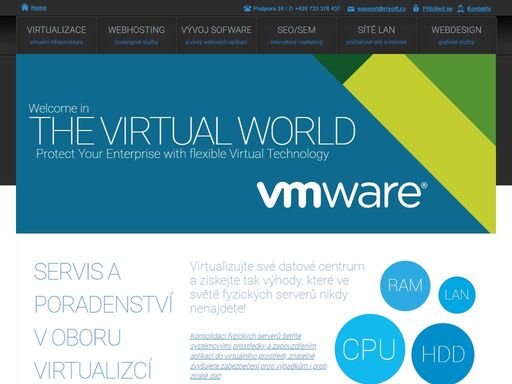 zabýváme se it techologiemi, budováním datových center, technologií virtualizace a zabezpečení kontinuity podnikání včetně technologiemi zálohování.