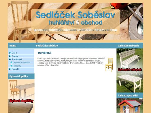 sedl??ek sob?slav truhl??stv? & obchod