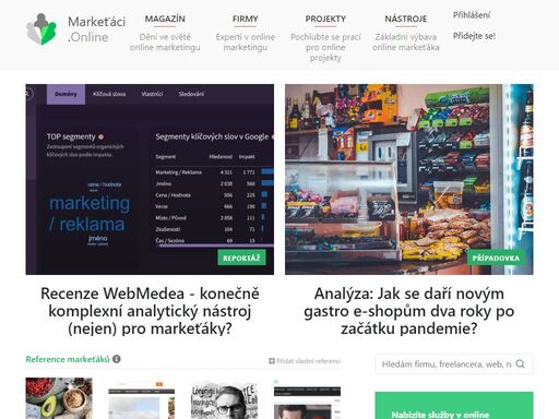 nejmodernější portál o digitálním marketingu a online podnikání. magazín, marketingové nástroje, prezentace marketingových firem, realizované digitální projekty.