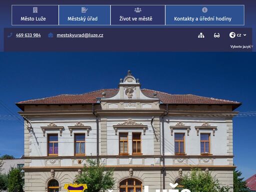 oficiální stránky města luže