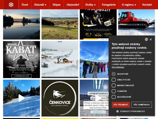 stránky lyžařského areálu čenkovice, tipy na výlet, seznam ubytovacích zařízení a veškeré dostupné informace o sjezdovkách na jednom místě.