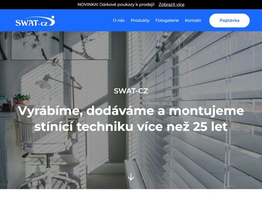 vyrábíme, dodáváme a montujeme stínící techniku více než 25 let. nabízíme žaluzie, rolety, okenní fólie a mnoho dalšího.