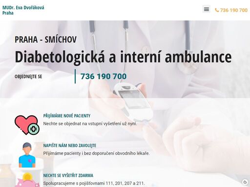 pacientům s cukrovkou (diabetes mellitus) poskytujeme kompletní vyšetření a sledování průběhu onemocnění. léčíme pacienty s cukrovkou typu 1 i typu 2.