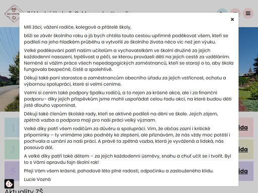 máme všechny třídy 1. stupně. k rozvoji osobnosti žáků a jejich kompetencí slouží inovativní metody, moderní pomůcky a digitální technologie. přesvědčte se.