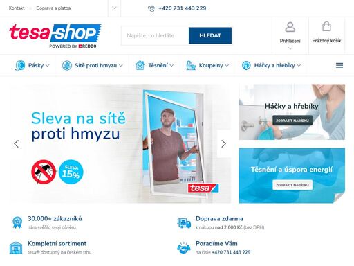 specializovaný e-shop. vítáme vás na specializovaném eshopu tesa-shop.cz - nabízíme sortiment praktického zboží německé značky tesa, které najde využití v průmyslu, kanceláři i v domácnosti.
stálým zákazníkům nabízíme zvýhodněné podmínky, splatnost i náhradní plnění. spojte se s námi pro více informací…