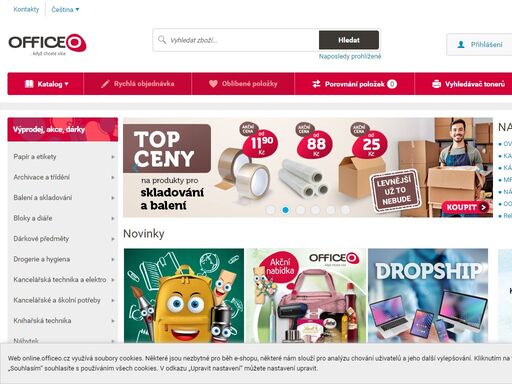 široký sortiment kancelářských potřeb, tonerů, drogerie, občerstvení nebo nábytku. dodáváme do druhého pracovního dne.