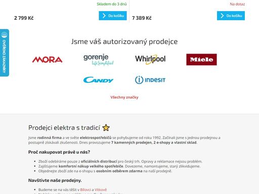 domácí potřeby a elektrospotřebiče pro váš spokojený domov.