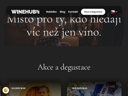 navštivte winehub – místo, kde se snoubí vášeň pro víno s pečlivým výběrem kvalitních vín. užijte si jedinečnou atmosféru, objevte naše akce a degustace a nechte se inspirovat světem vína.