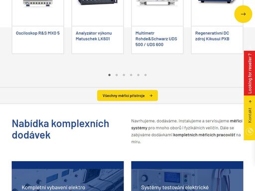 už více než 30 let dodáváme profesionální měřicí přístroje a systémy. svůj obor dobře známe, samozřejmostí je předvedení a zaškolení.