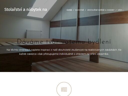 nábytek na míru, ložnice, vestavěné skříně, kuchyně, obývací pokoje