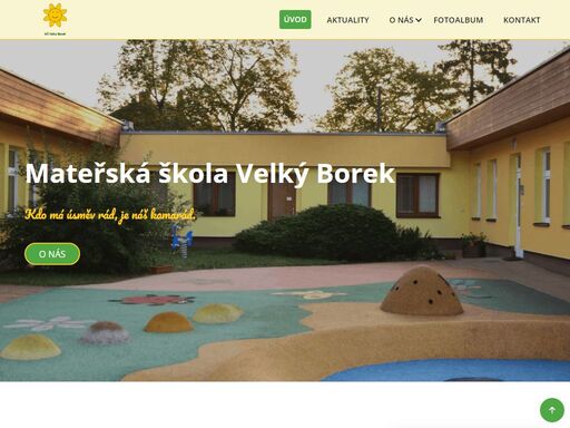 mateřská škola pro 49 dětí s jídelnou.