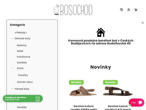široká nabídka barefoot bot, dámské a pánské od velikosti 34. e-shop a kamenná prodejna v českých budějovicích.