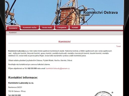 kominictví ostrava. nabízíme kontroly a čištění spalinových cest, frézování a vložkování komínů, montáže vícevrstvých komínů, revize kotlů.  