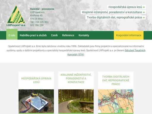 společnost lhprojekt a.s. brno byla založena v květnu roku 1996. zakladateli jsou firmy projekční a specializované na informační systémy, spolu s dalšími projektanty a specialisty hospodářské