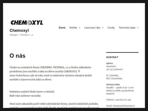 www.chemoxyl.cz