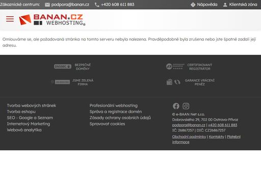 technická podpora - po-pá 800-1600  technická podpora je tu pro vás v pracovní dny, na níže uvedených kontaktech. příjem...