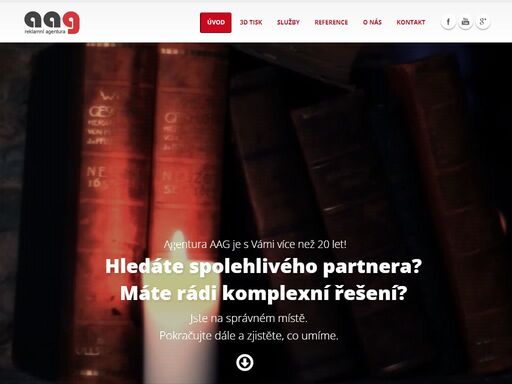 reklamní agentura aag spol. s r.o., hradec králové působí na českém mediálním a reklamním trhu od roku 1990. nabízíme kreativní grafický návrh, filmovou produkci, webové stránky, vývoj mobilních aplikací, odbornou konzultaci nebo 3d tisk.