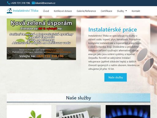 instalatérské práce tříška