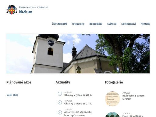 oficiální stránky farnosti nížkov