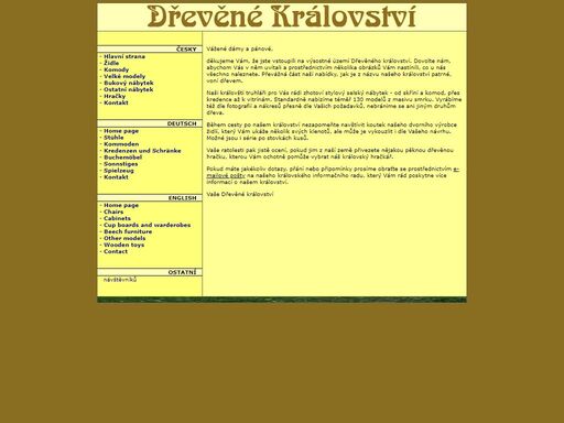 dřevěný nábytek, stylový nábytek, dřevěné hračky
