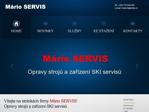 opravy ski strojů a zařízení ski servisů