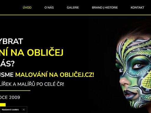 největší tým na malování na obličej - facepainting po celé čr je tady.

právě se ocitáte ve světě barev, malování a dětských úsměvů.
malování na obličej (facepainting), či malování na tělo (bodypainting), dočasné henna tetování, uv painting – to vše jsou zajímavé možnosti, jak oživit vaší firemní party, rodinnou oslavu, dětský den nebo dětskou slavnost, svatbu, karneval, maturitní ples či doprovodný program u vašeho firemního stánku v obchodním centru.