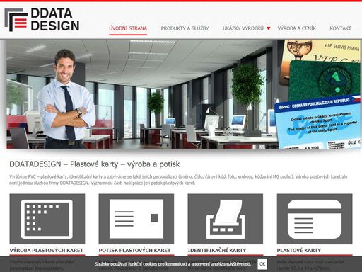 ddata design, to jsou plastové karty, výroba plastových karet, potisk plastových karet, identifikační karty.
