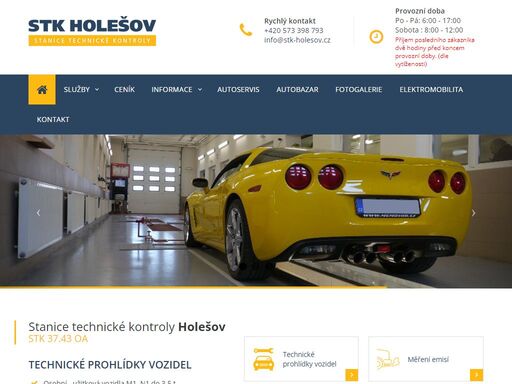 stanice technické kontroly holešov poskytuje technické prohlídky  vozidel, měření emisí, evidenční prohlídky vozidel. navštivte stk holešov.