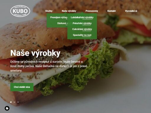 zabýváme se výrobou, prodejem a distribucí lahůdkářských, cukrářských a pekařských výrobků.