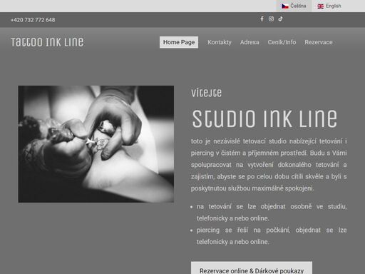 tetovací a piercingové studio fungující od roku 1997 poskytující služby v oboru tetování a piercing pomocí nejnovějších postupů a metod.
