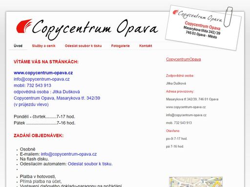 kopírovací centrum opava