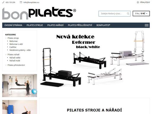 pilates cvičební stroje - prodej a servis certifikovaných posilovacích strojů pro studia i na doma. doprava a instalace zdarma.