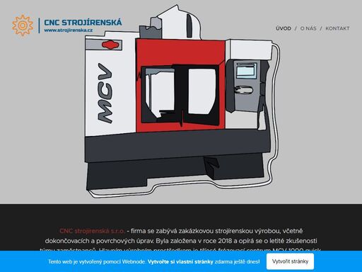 cnc strojírenská s.r.o. - firma se zabývá zakázkovou strojírenskou výrobou, včetně dokončovacích a povrchových úprav. byla založena v roce 2018 a opírá se o letité zkušenosti týmu zaměstnanců. hlavním výrobním prostředkem je tříosé frézovací centrum mcv 1000 quick, bohatě vybaveno moderními nástroji pramet a sandvik coromant. samozřejmostí je...