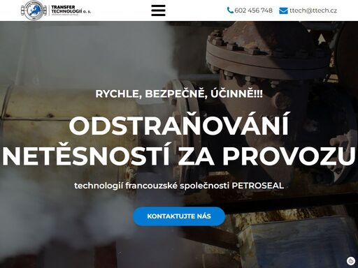 spolehlivou a nedestruktivní metodou francouzské společnosti petroseal s dlouhodobou účinností, která řeší problém průmyslového zabezpečení při plné ochraně životního prostředí, je možno odstranit různé typy netěsností bez jakéhokoli přerušení výroby.
