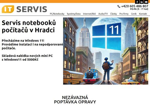 zajišťujeme servis notebooků, počítačů a  apple macbooků v hradci králové. cena od 200kč/h, tel. 605486807, 7 dní v týdnu. 