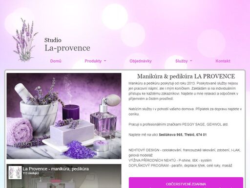 manikúru a pedikúru poskytuji od roku 2013. moje práce je i mým koníčkem. najdete u mě relaxaci v příjemném prostředí.