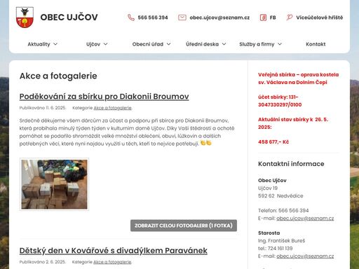 oficiální webové stránky obce ujčov