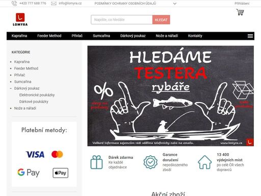 nejlepší nástrahy pro přívlač. vše na kapry, návnady, pruty a ostatní. camping a jiné vybavení. vše na trofejní ryby.