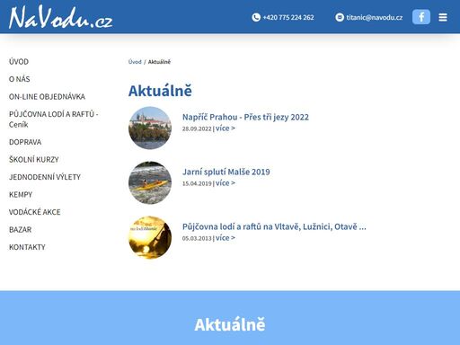 jsme zavedená půjčovna lodí a raftů s historií a zkušenostmi. zajišťujeme kompletní servis jednotlivcům i skupinám. - vítejte na našem webu
